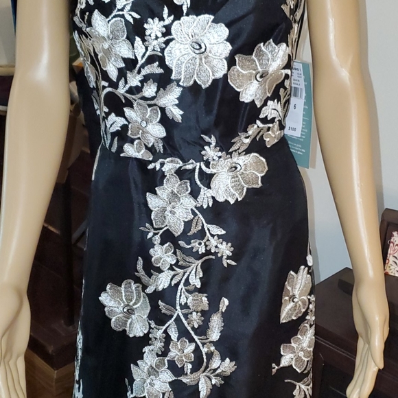 NWT Size 6 Studio New York Black & Ivy Lace Dress - Picture 6 of 9